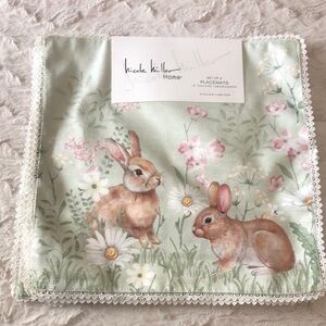 Nicole Miller Floral Bunny Placemats